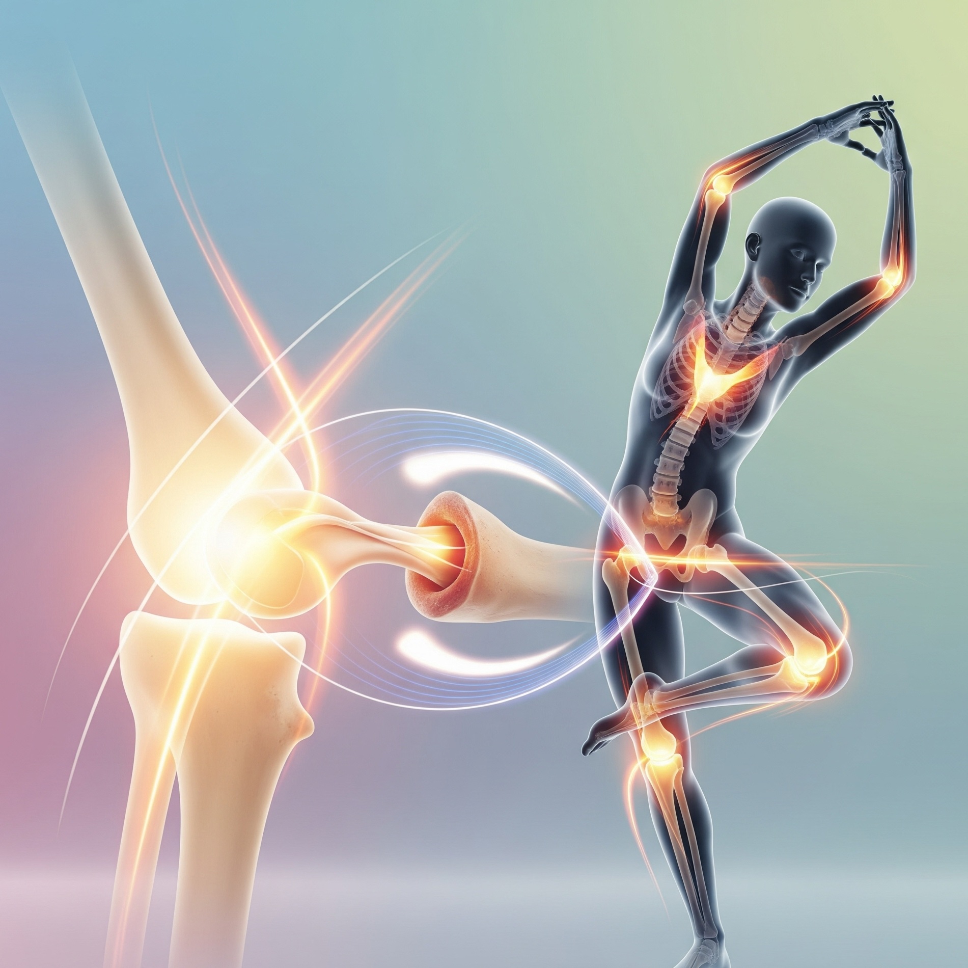 관절 건강의 중요성을 나타내는 이미지.