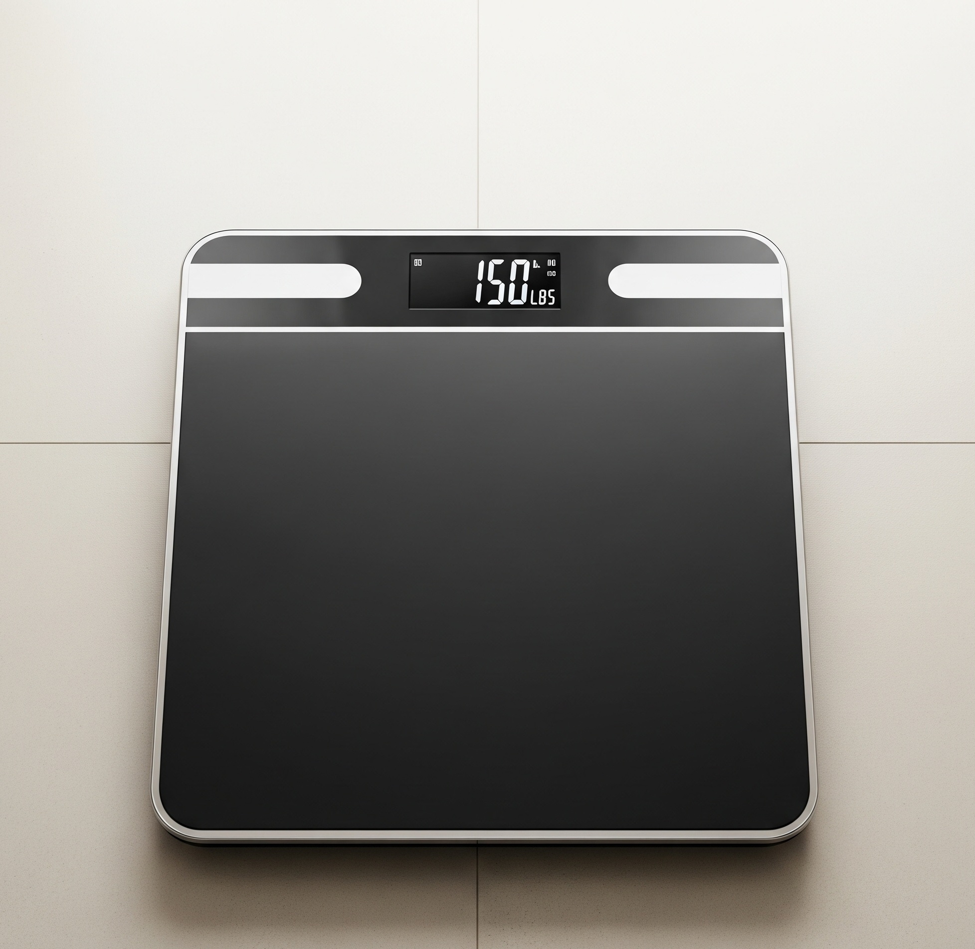 체중관리는 비만관리에 중요한 일부분. 체중계 사진.